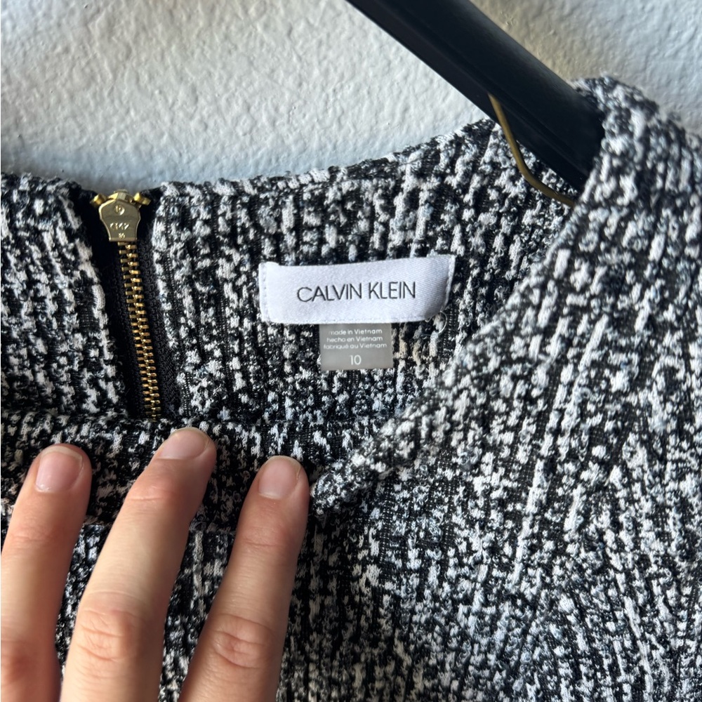 Calvin Klein Monochrome Knit Dress